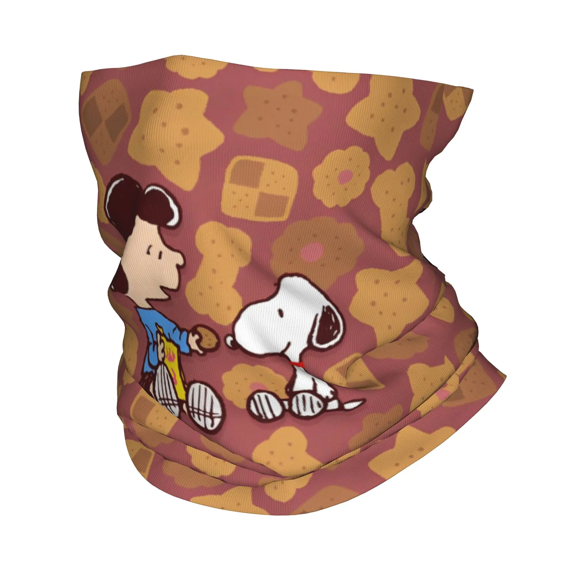 

Snoopys Cookie Sharing Bond Bandana Neck Gaiter Printed Mask Scarf Multifunctional Balaclava Hiking Unisex Adult Breathable