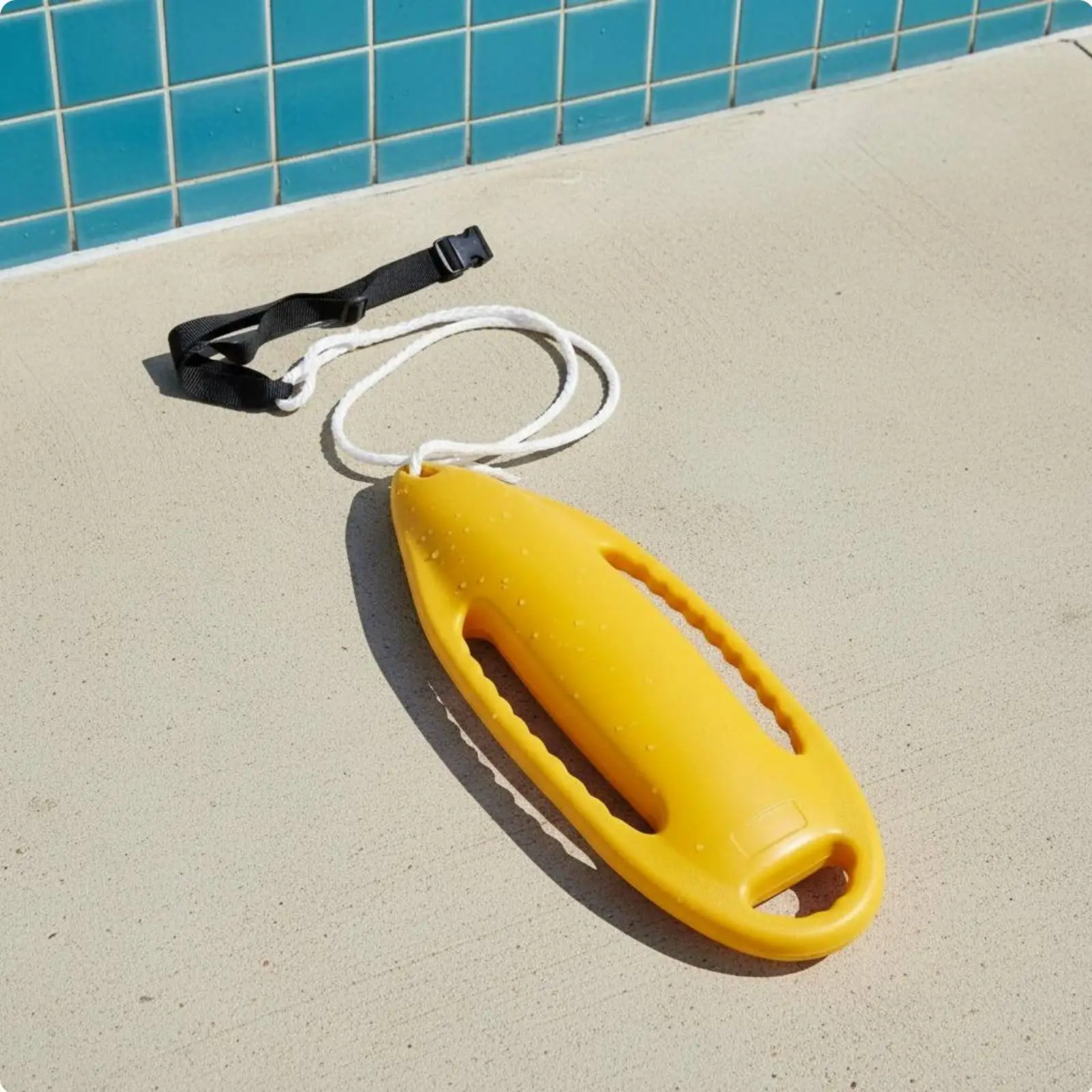 children-swimming-rescue-board-solid-pe-float-with-15m-nylon-rope-for-pool-emergency-training-use