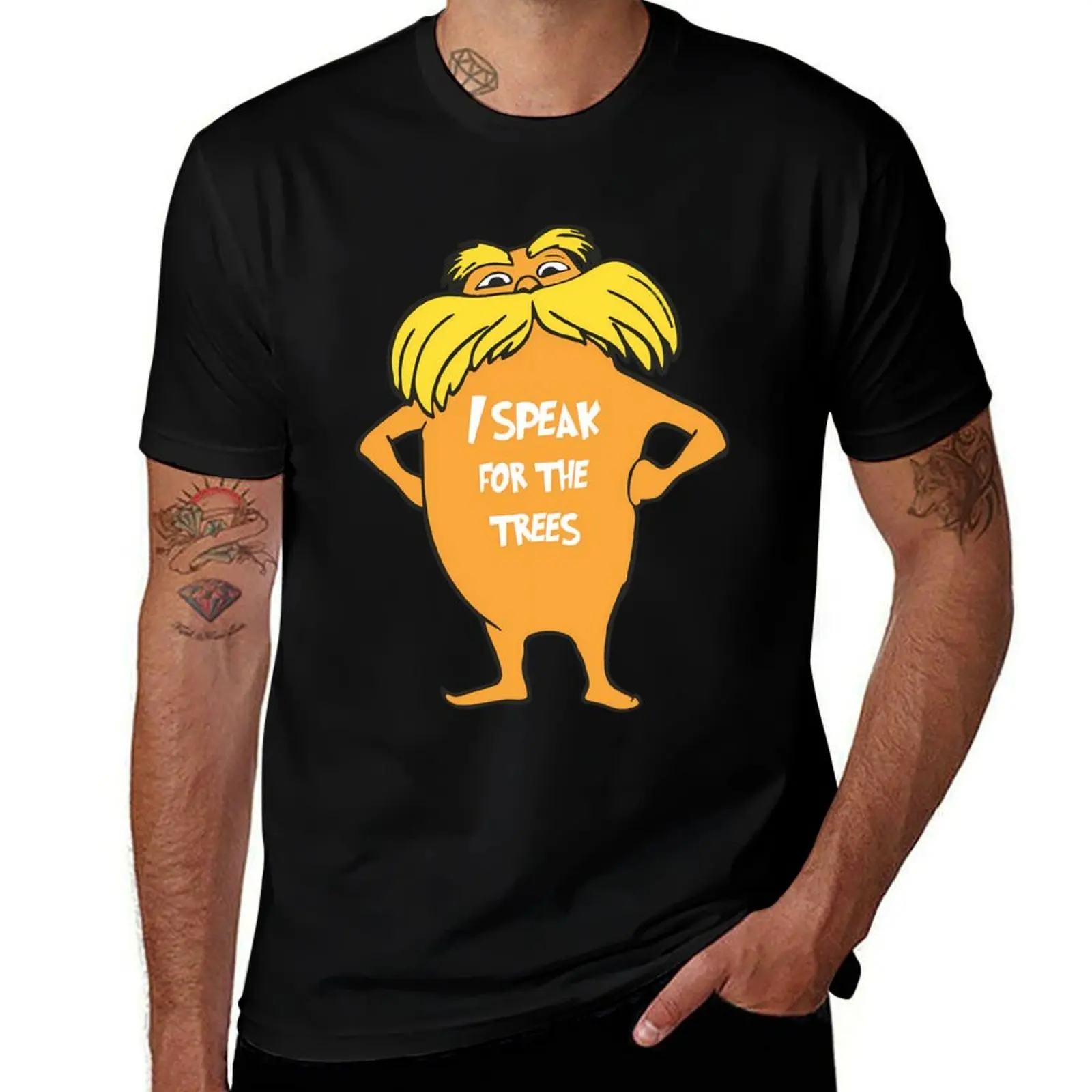 Lorax I speak for the trees so cute T-Shirt oversizeds anime tshirt rapper graphic tees mens vintage t shirts