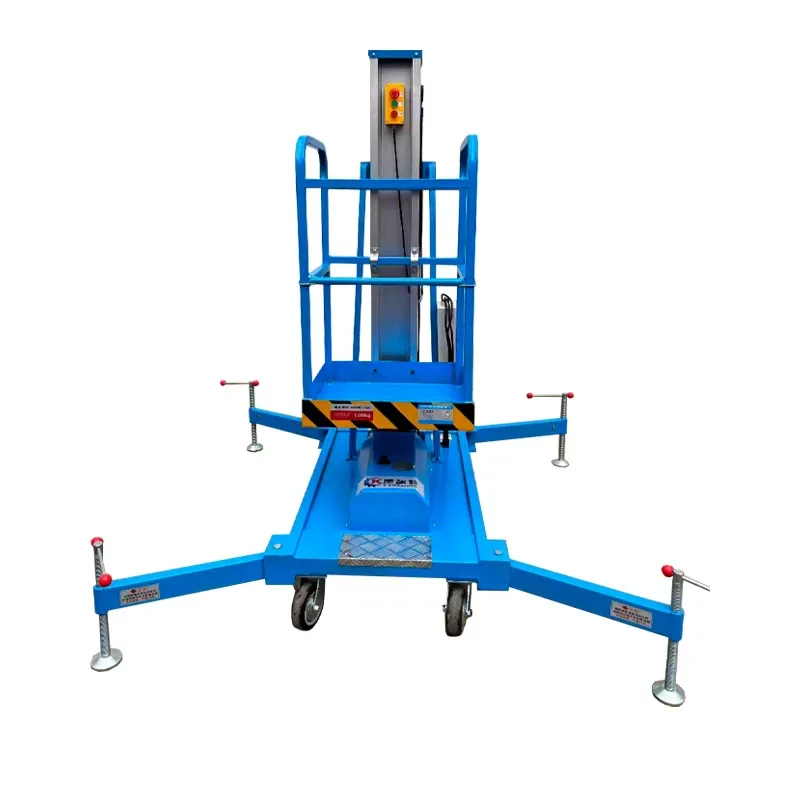 Single Mast Man Lift Table Aerial Work Platform Portable Electric Work Platform Lifts Scissor Lift Platform Wholesale