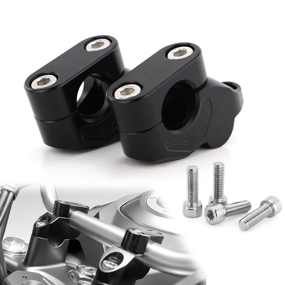 Rialzi per manubrio da 22 mm 7/8" per montaggio, rialzo standard per estensione manubrio per Honda Yamaha Suzuki Kawasaki Triumph BMW Ducati ATV Aprilia