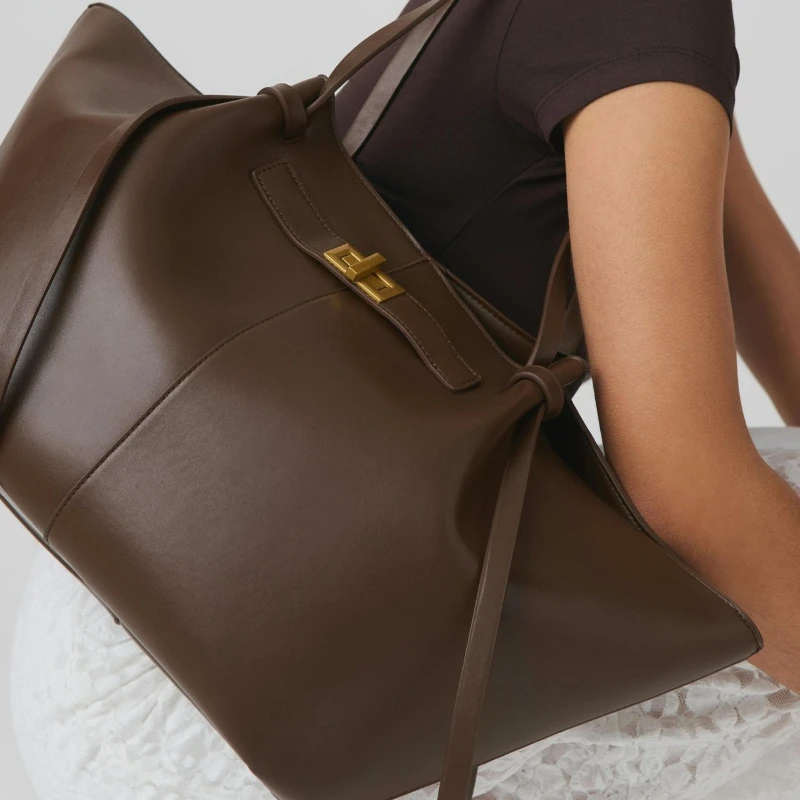 

Модная сумка большой емкости для поездок на работу, сумки на плечо с трапецией, дизайнерские сумки с металлическим замком, высококачественная большая сумка из искусственной кожи