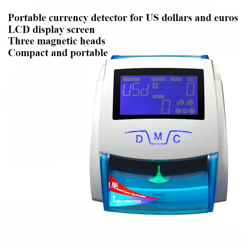 Pequeno Portátil Dólar Euro Moeda Detector, Falsificação e Autenticidade Detecção, HL-520A