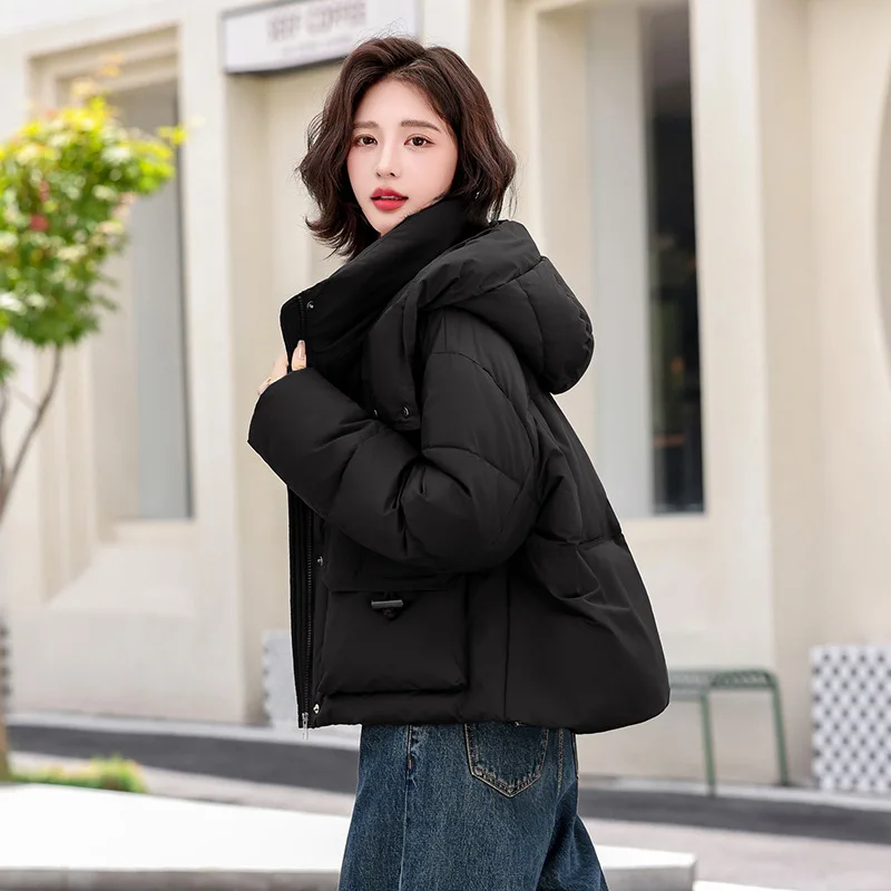 Nouveau modèle manteau rembourré en coton pour femmes routine de style court nouveau Style chinois hiver épaissir grande taille fermeture éclair à capuche Vintage