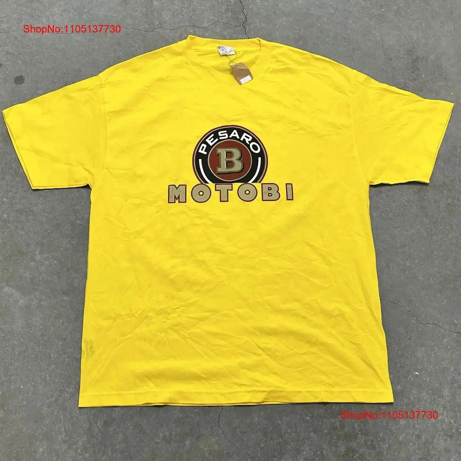Alstyle Apparel Pesaro Motobi Logo T Shirt Size XL vintage Washed homme Soft streetwear Breathable graphic Slightly Unisex
