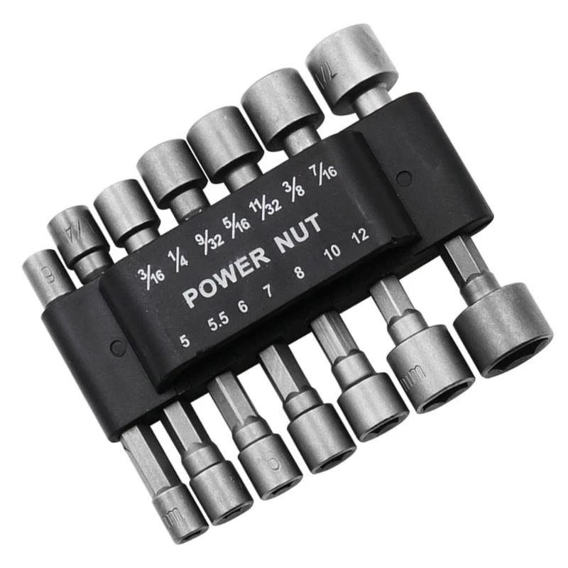 Y1AD 9/14PCS Driver Hexagonal Power Driver Drill Drill Bit Tool Socket Set