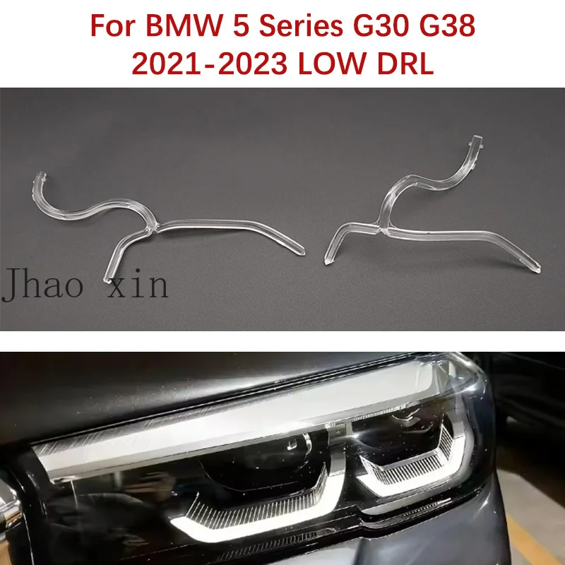 

Для BMW 5 серии G30 G38: Световодная лента ДХО для фар, 2021-2023, трубка низкого света, модуль источника балласта Angel Eye, белый свет