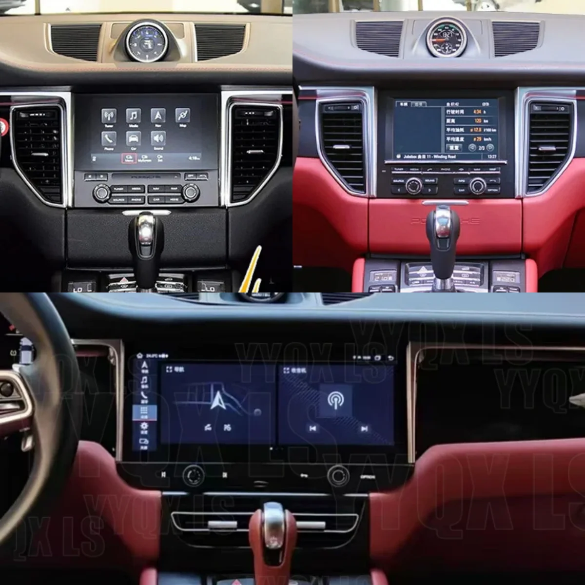 For Porsche Macan 2011 - 2018 Wireless Carplay Android 14.0 Car DVD Player GPS Navigation Map WIFI Bluetooth 5.0 RDS Radio