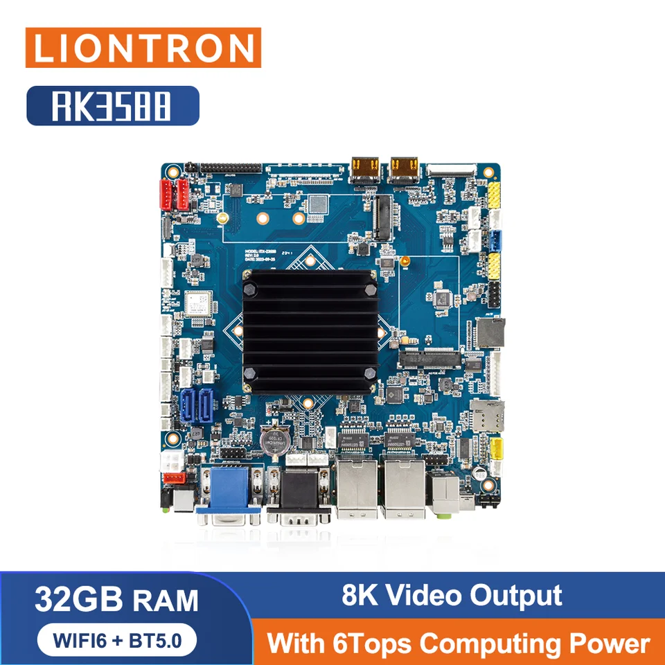 올인원 PC용 오픈소스 개발 마더보드, RK3588 옥타코어 8K WiFi6 BT, 안드로이드 12, 리눅스 OS, LVDS, MIPI, VGA HD-MI, VBO 4K, 8K 썸네일 7