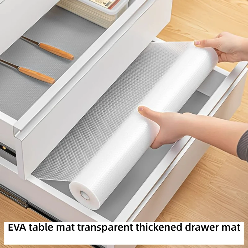 

30cm 1.5M Drawer Mat Shelf Cover Liners Non Slip Waterproof Closet Placemat Table Pad Cabinet Oil-proof Liners Non-Adhesive