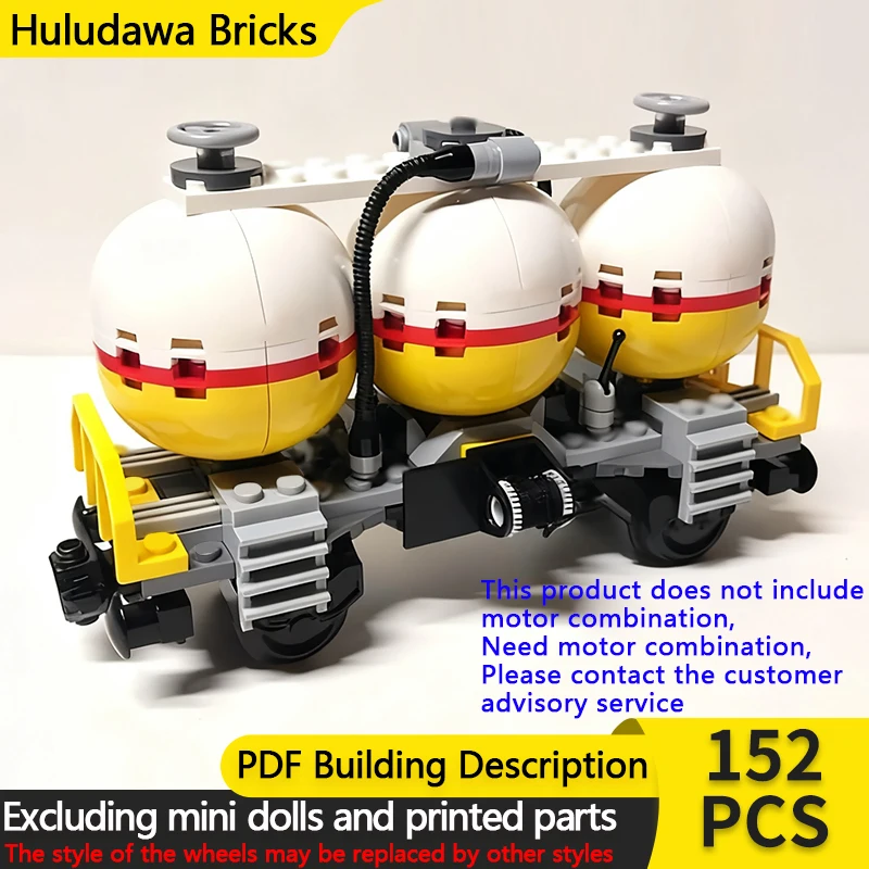 

City Car Model MOC Building Bricks Railway Transport Tanker Wagon Modular Technology Children Holiday Gifts Assemble Toys Suit