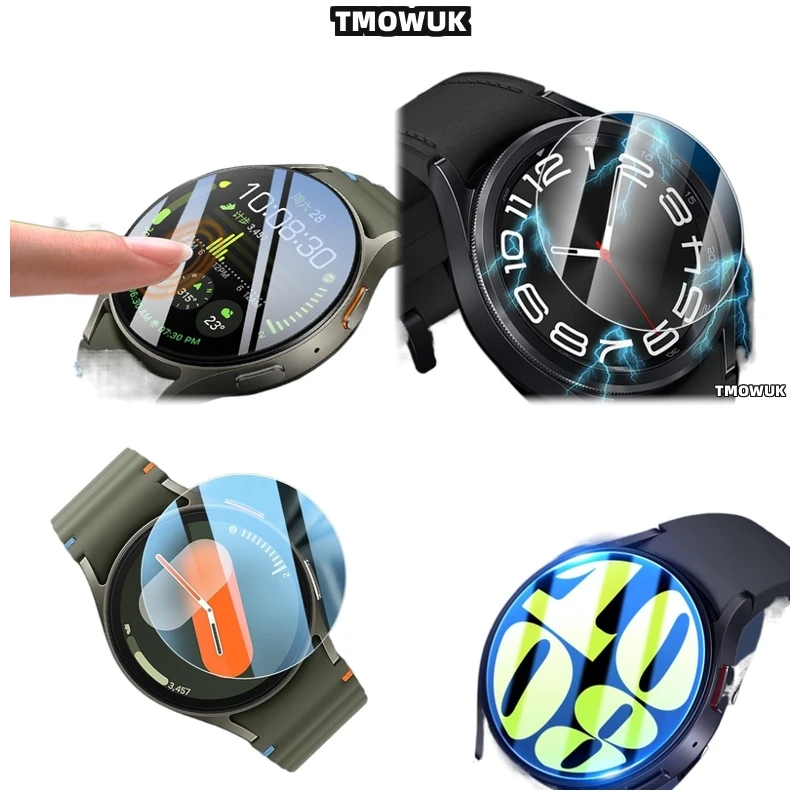 

For Samsung Galaxy Watch6 Classic 40mm Watch7 Ultra FE 47 44 43mm Military-Grade Tempered Glass Screen Protector Scratch-Resista