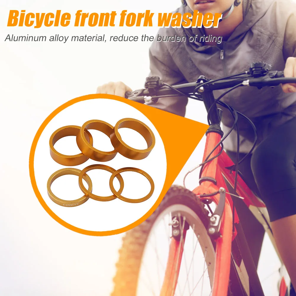 AliExpress NONE Aluminum Alloy Bike Headset Stem Spacer Fork Washer Cap for Road Bike Cycling Headset Spacers Ring Gasket for Cycling