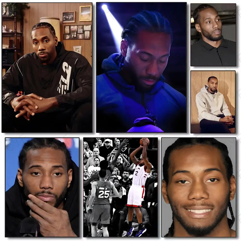 Athlete Basketball Kawhi Leonard Poster Painting Wall Art Mural for Living Room Home Decor and Gifts