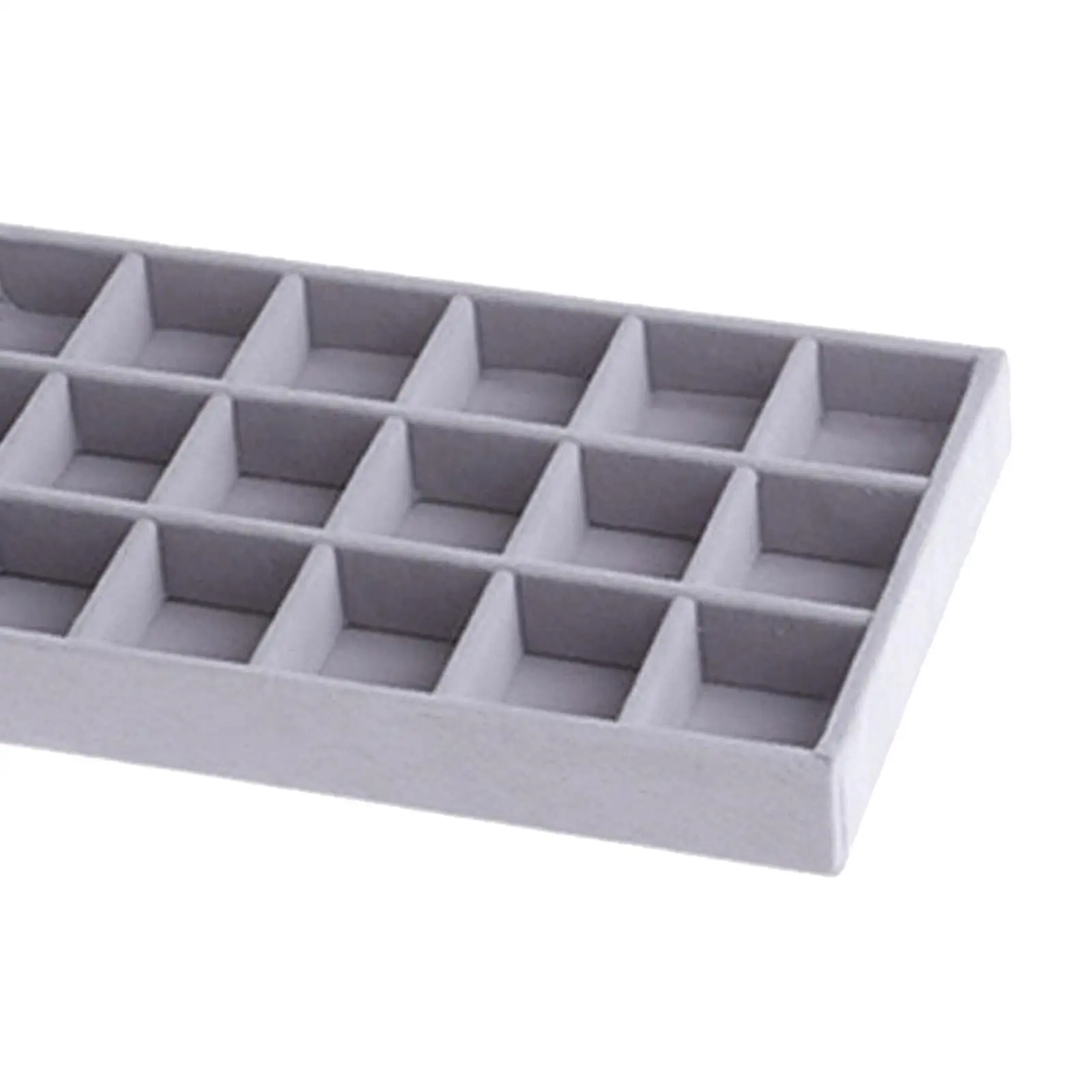 صندوق تخزين عرض المجوهرات، حامل منظم، هدية مخملية #5