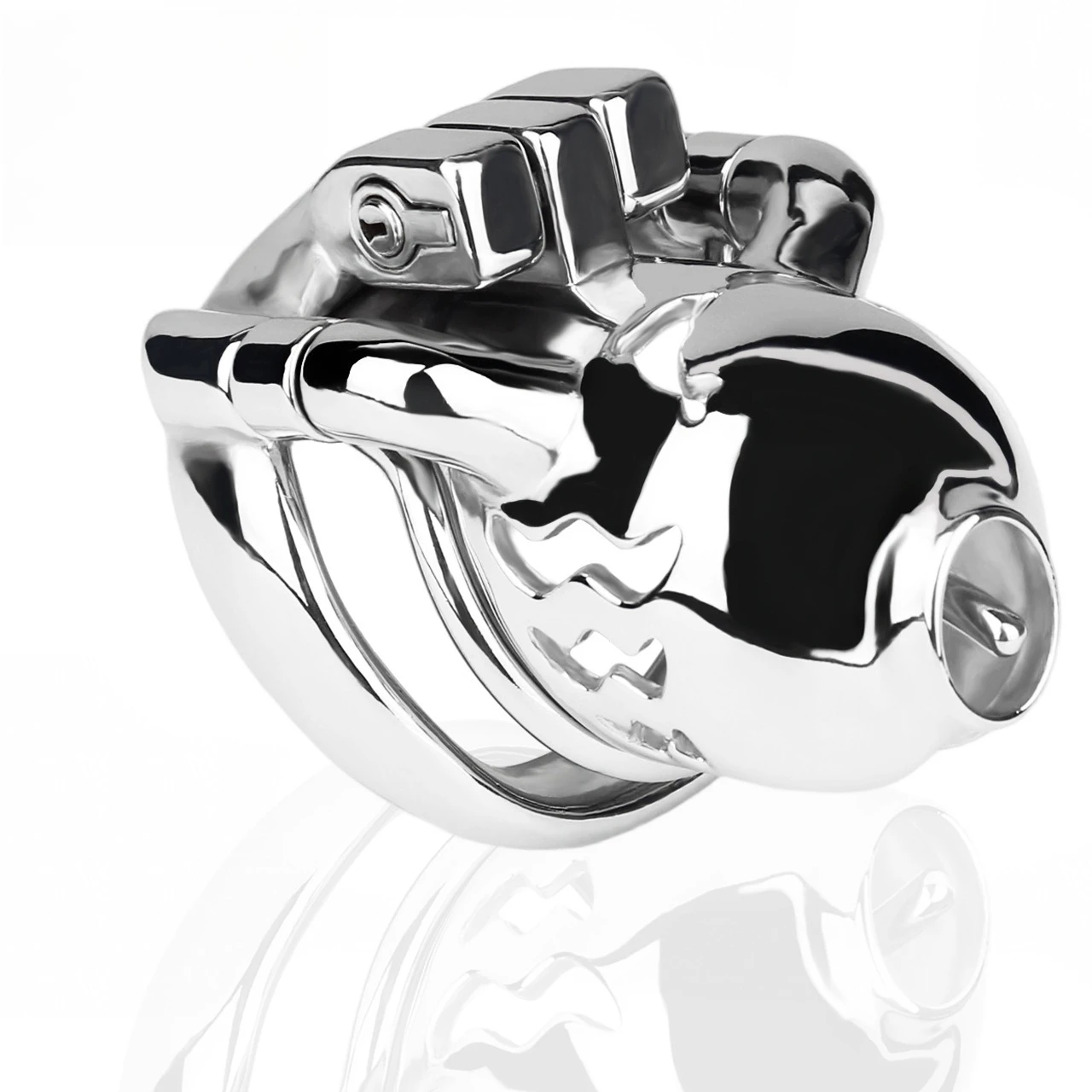 Metal stainless steel PA lock chastity lock chastity device CB cage plate penis lock birdcage loadbearing exercise adult sex toy