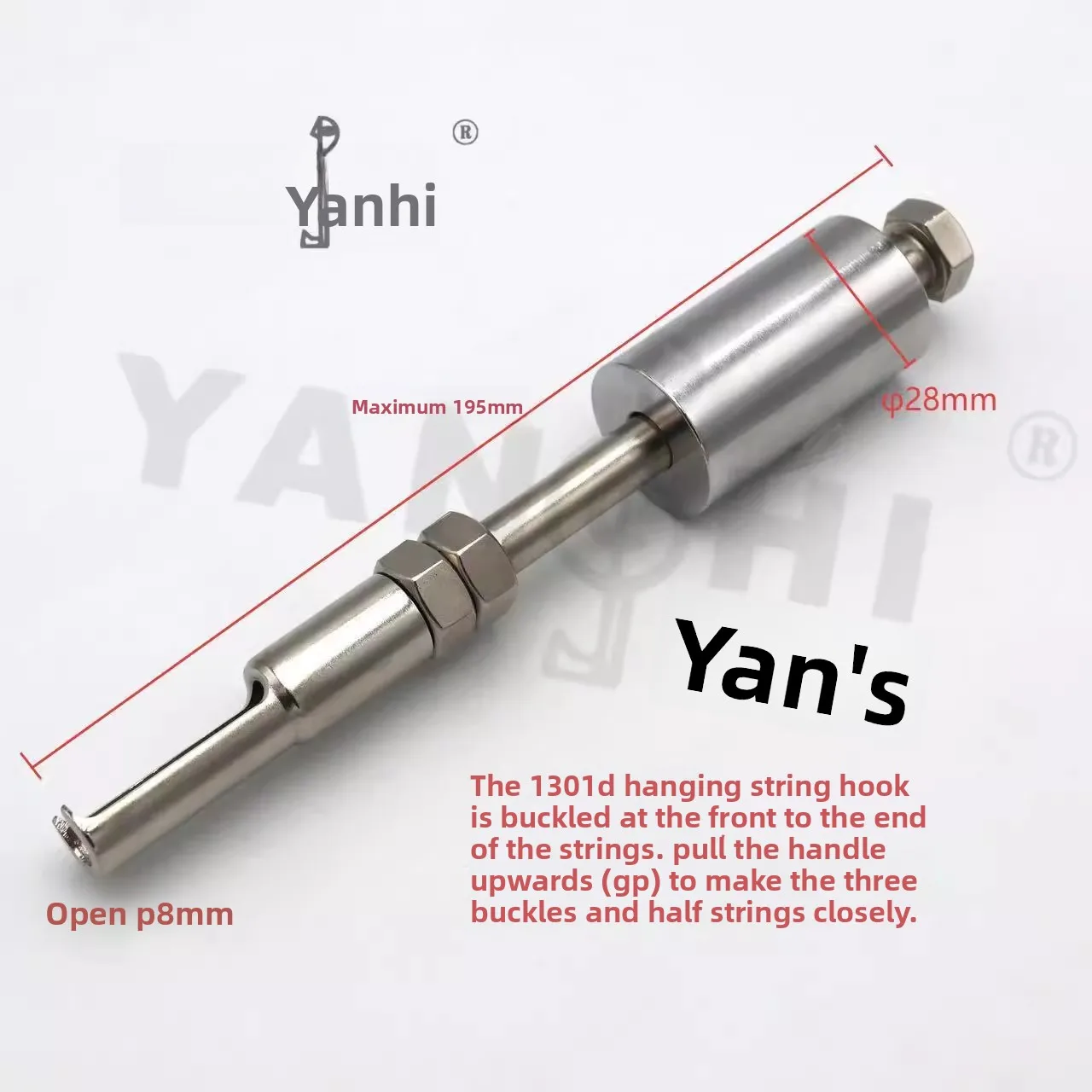 1301D string hanging hook string coil arrangement piano maintenance and sorting tool tuning tool