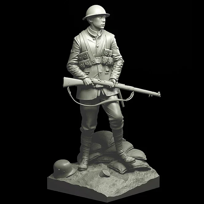 1/16 110mm Resin Soldier model kits figure colorless and self-assembled（Special offer）  A-1853