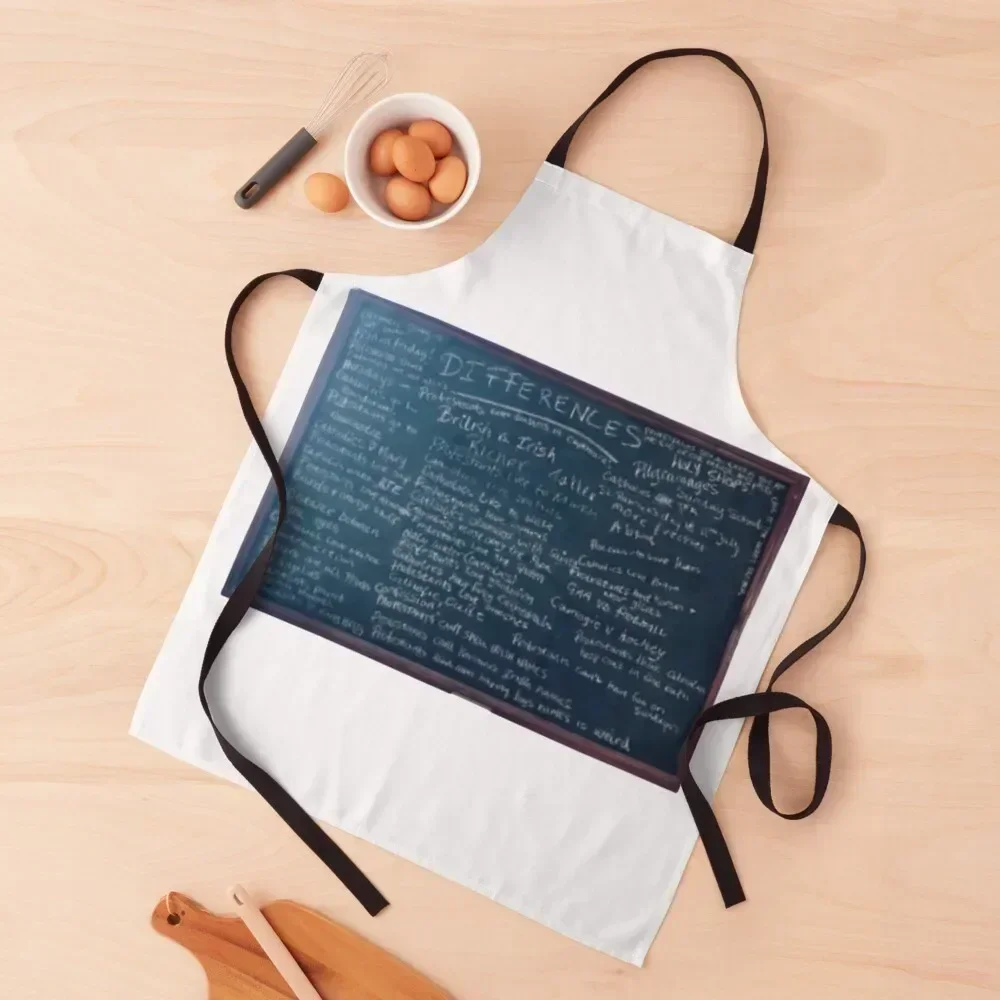 

Derry girls Protestant catholics blackboard Apron painters Chef Uniform For Men chefs Kitchen Special Accessories Apron