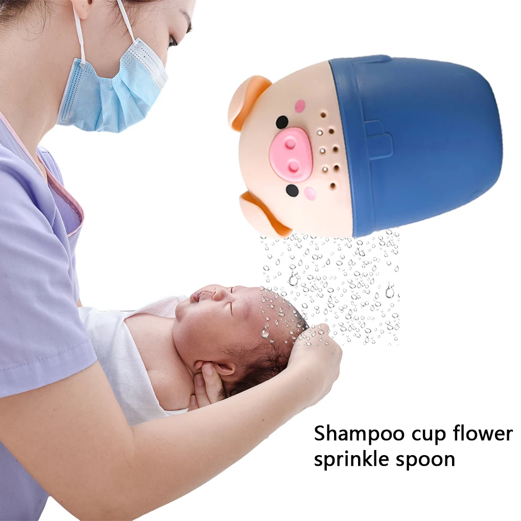 Douchepot Cartoon Babybadbeker Babydouche Haar Gietbeker Badaccessoire, Groen