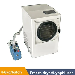 110/220V Vegetable Fruit Food Liofilizador Mini Vacuum Dried Home Use Freeze Dryer Lyophilizer With Free Vacuum Pump Machine