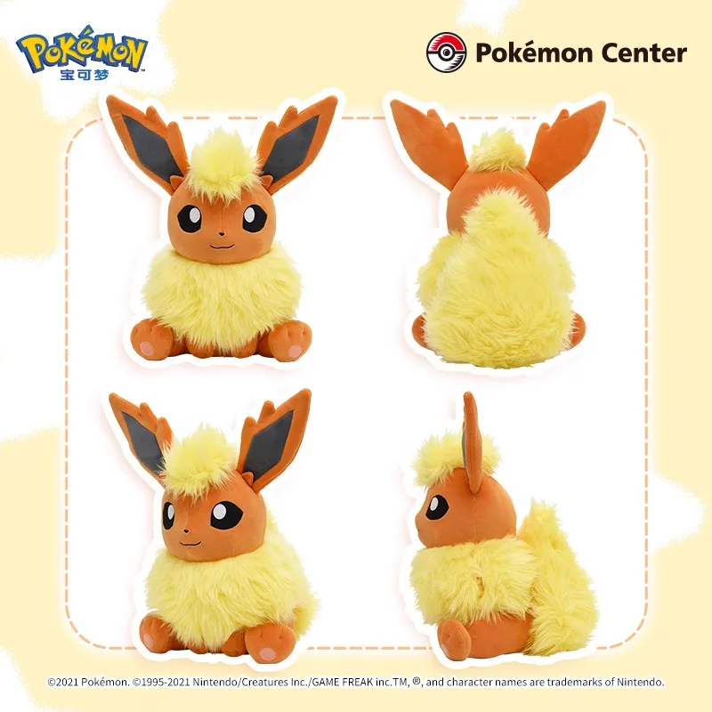 Genuine in Stock Pokemon Flareon Scorbunny Torchic Cartoon Anime Figure  Toys Home Decoration Gifts for Girls and Children