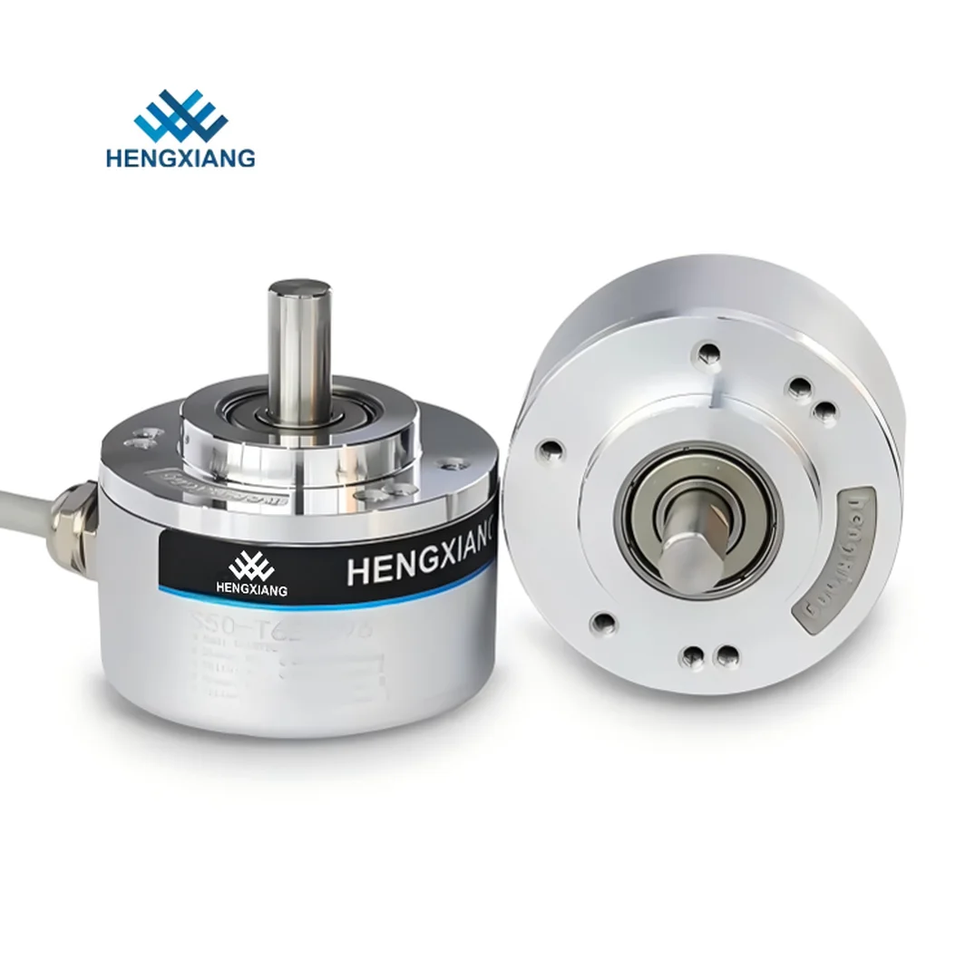 NEW HENGXIANG S50-Q6C5000 Incremental Solid Shaft Diameter 8mm DC5V IP50/IP65 Resolution 23040PPR Output Line Driver Substitute