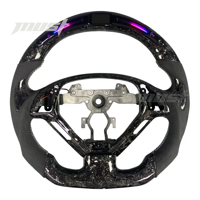 

Custom Forged Carbon Fiber LED Steering Wheel, Suitable Sport Coupe G35 G37 G35S G37S Q60 IPL EX37 EX35 2007-2014