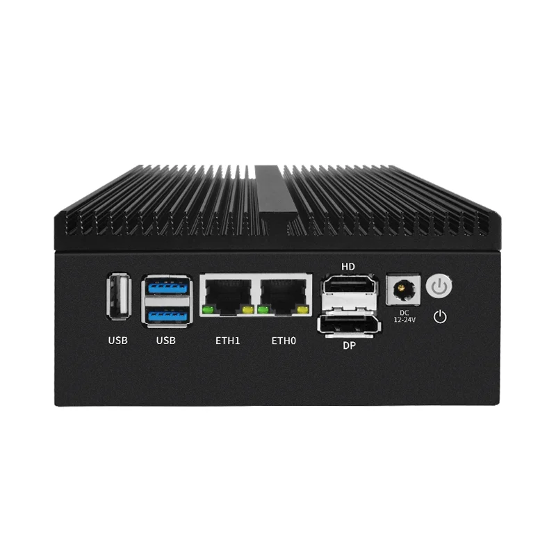 Mini PC Firewall Appliance Intel N100 Quad Core Fanless Mini PC 2*10G/4*10G SFP 2xi226-V 2.5G  Pfsense OPNsense Soft Router PC