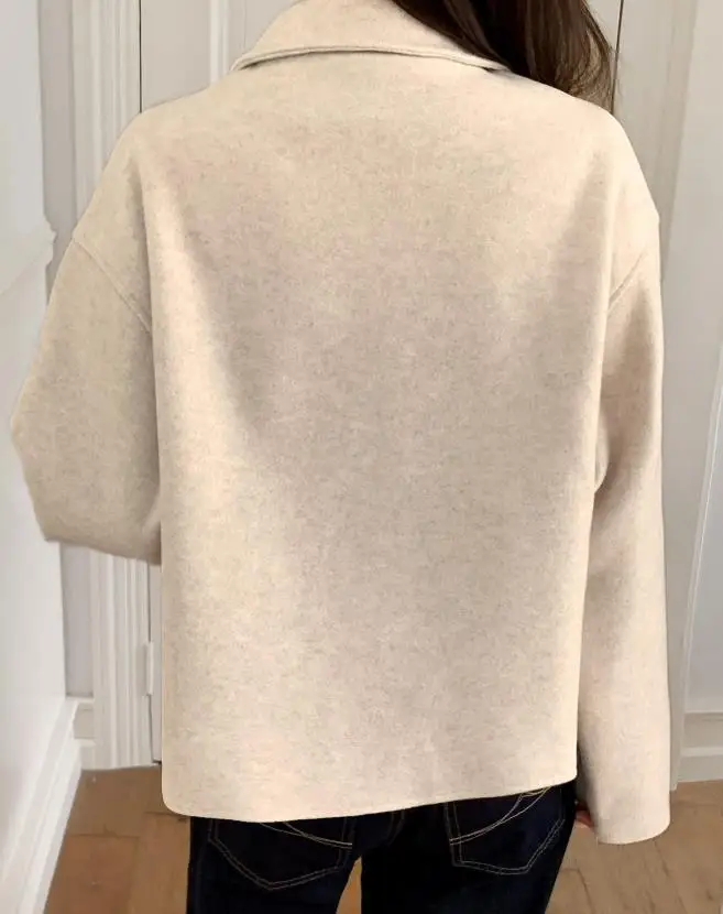 

2025 Women's Jacket Latest New Fashion Autumn/winter Casual Button Long Sleeve Jacket Top Coat Women's Wear Female Clothing