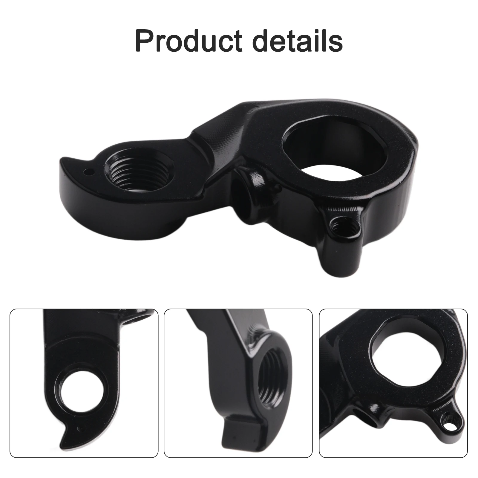 

Крючок для велосипедной оси, велосипедный хвостовой крючок для обслуживания велосипеда, алюминиевый материал, черный цвет, простая установка для весов 700/900