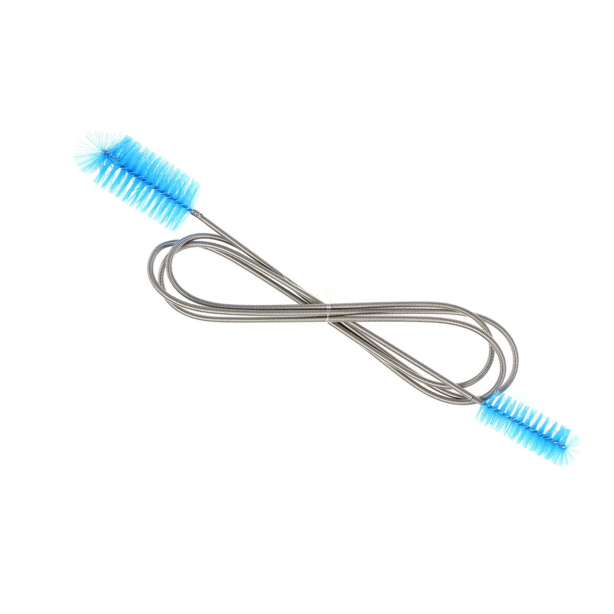 

Flexible 61 Inch Double Ended Brush for Aquarium Hose Cleaning Fish Tank Water Pipe Stainless Steel Plastic Long Bristles