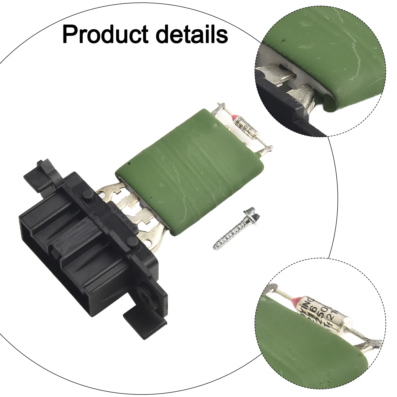 1 Set Blower MotorResistor 1 Set 13248240 55702407 6436C4 6450XR 68 45 796 Metal &Plastic Motor Resistor 77364061