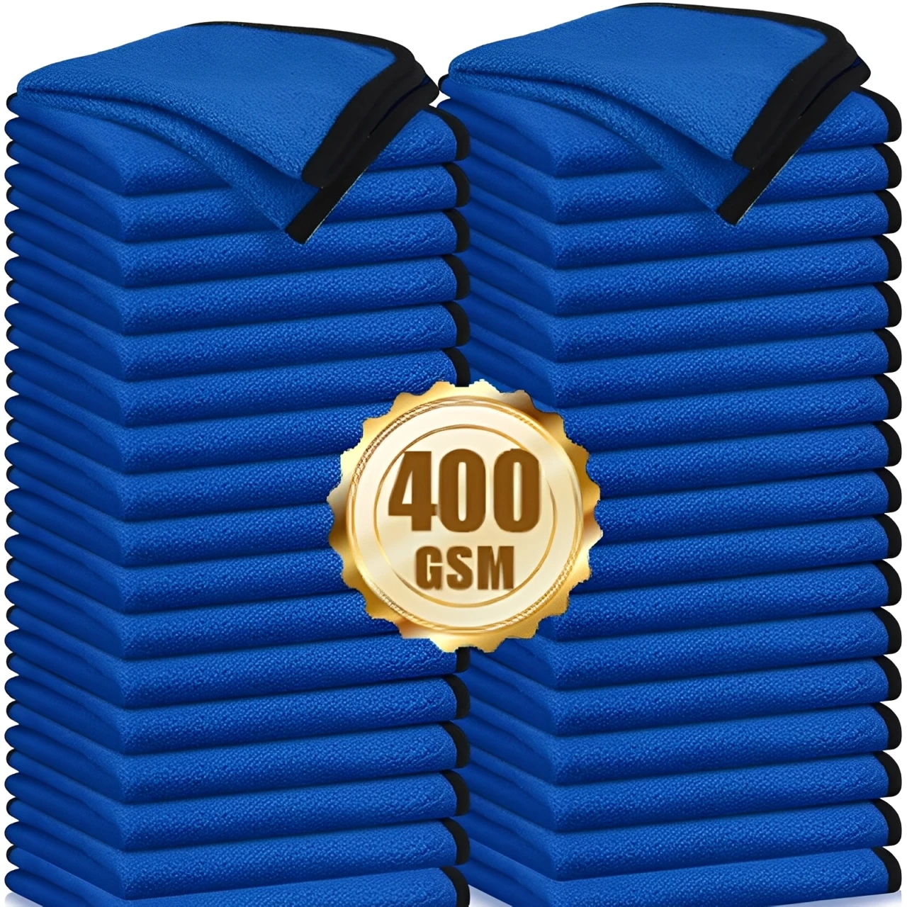 1-10pcs Microfiber Car Washing Towel Soft Quick Drying Windows Mirrors Wiping Rags Home Double Layer Cleaning Cloths 500GSM