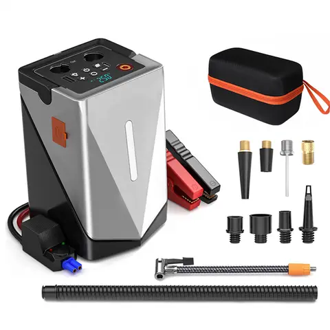 6000A Peak Car Jump Starter, 26800mAh with LED Screen