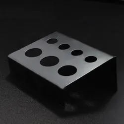 1pc 7 Holes Container Stand Tattoo Pigment Accessories Stainless Steel Supplies Glass Cup Holder for Permanent Makeup Use