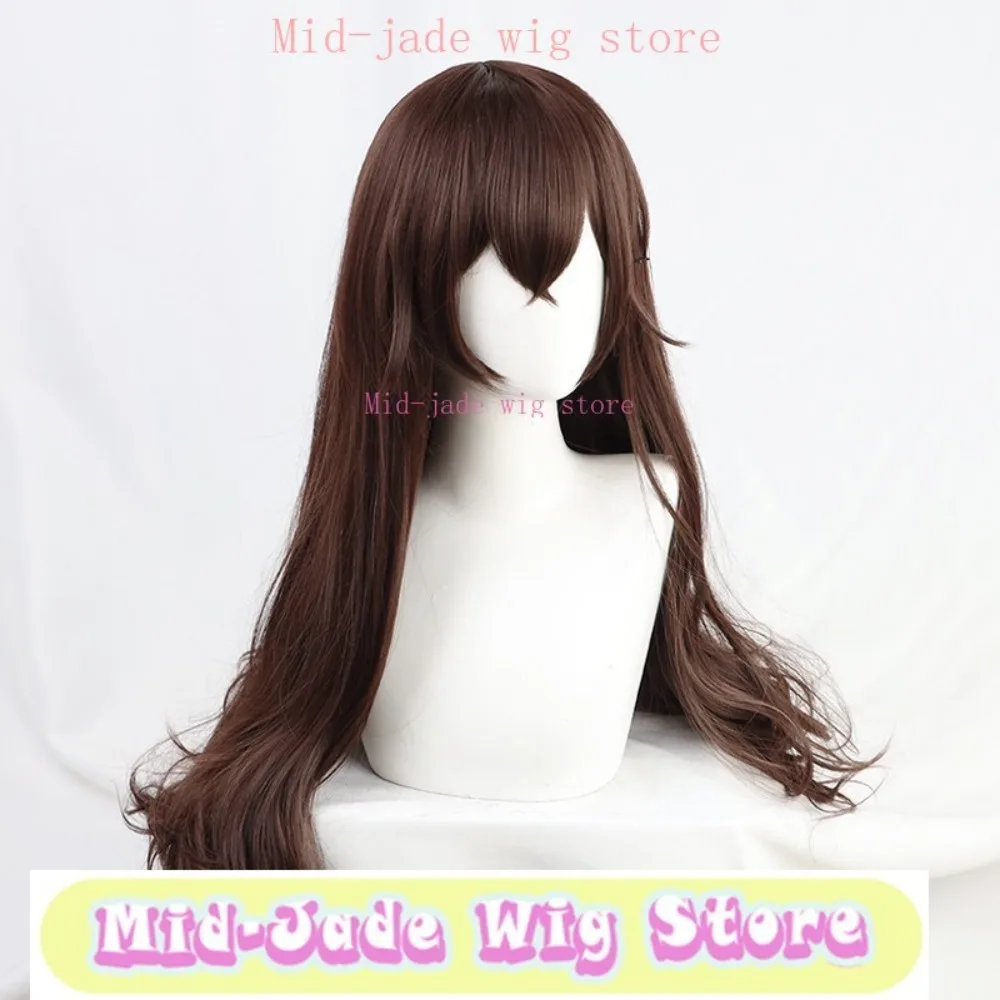 

Mid-jade Wig Store Genshin Impact Amber Role Playing Wig Long Hair Micro Curl Simulation Scalp Synthesis Heat Resistant