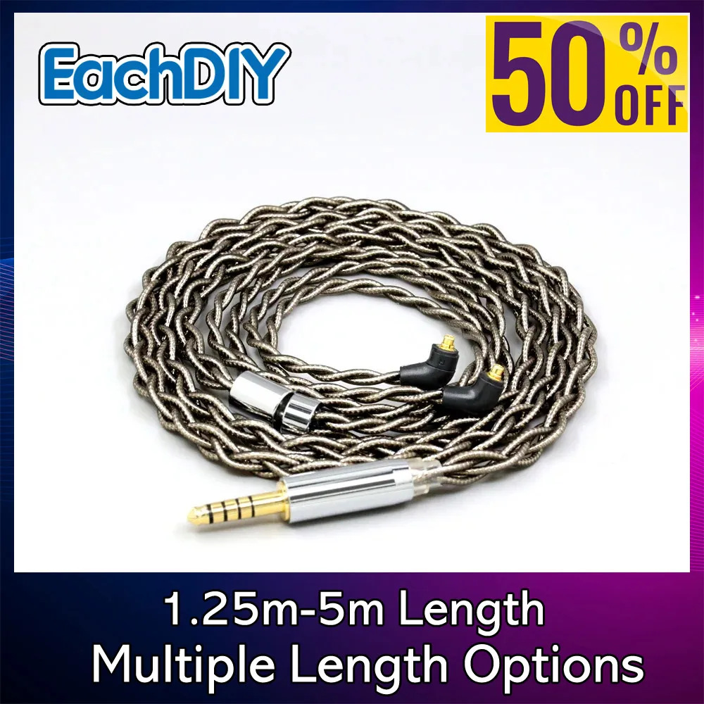 Etymotic ER4SR ER4XR ER3XR ER3SE ER2XR ER2SE 8193 용 99% 순수 실버 팔라듐 그래핀 골드 차폐 이어폰 케이블