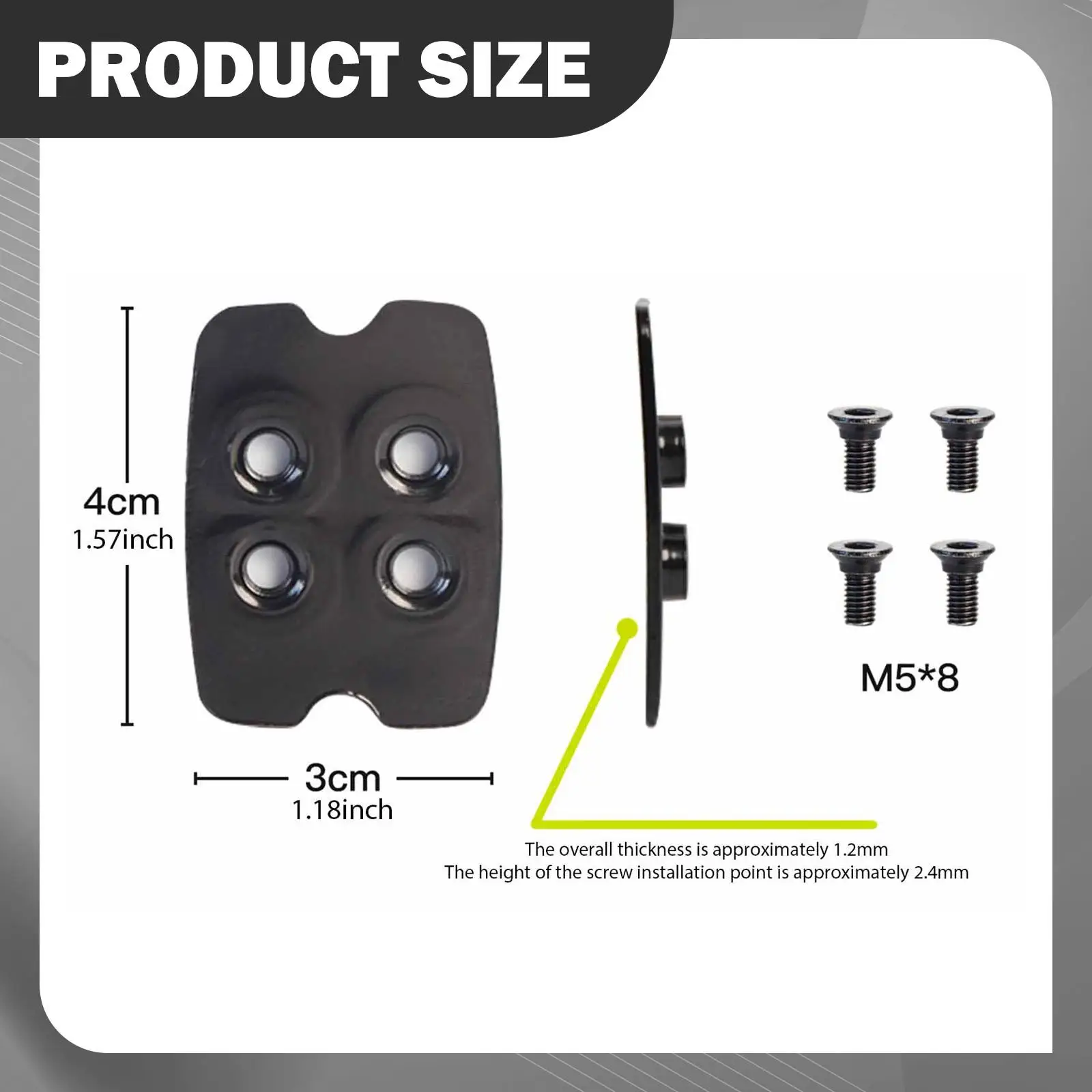 2x مرابط دواسة الدراجة الجبلية مع براغي نونسليب للإصلاح في الهواء الطلق #6