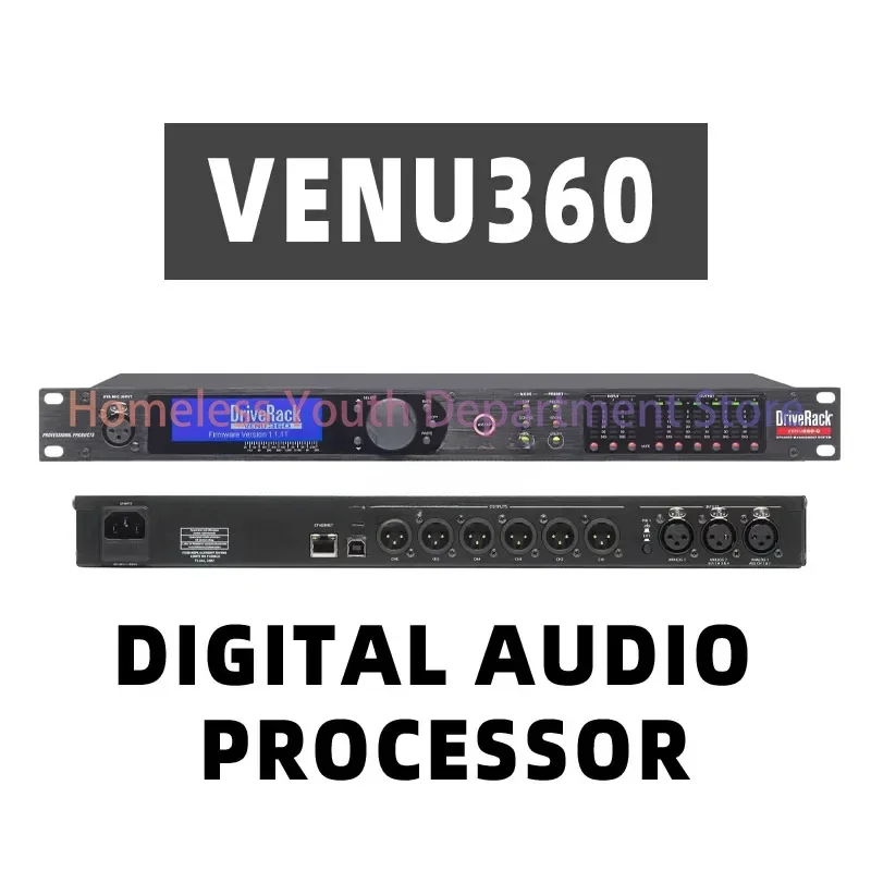 3 into 6 out of professional stage shows linear array stereo speakers digital audio processor feedback suppressor freque