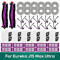 Compatible for Eureka J15 Max Ultra Accessories Main Brush Hepa Filter Dust Bag Mop Cloth