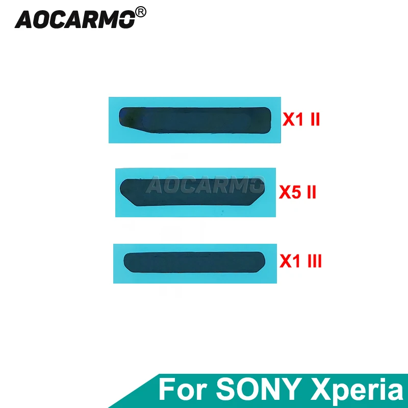 Aocarmo Siatka przeciwkurzowa na głośnik i słuchawkę do SONY Xperia 1 II III V VI 5 II X1ii X1iii X5ii z wodoodpornym klejem