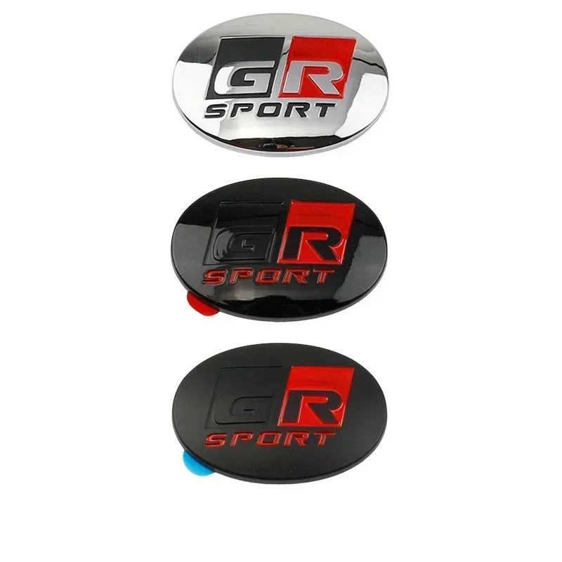 Aluminium Alloy Car Steering Wheel Center Sticker Decals for GR Sport Yaris Prius Corolla Rav4 Auris C-HR Side Badges For Toyota - view 5