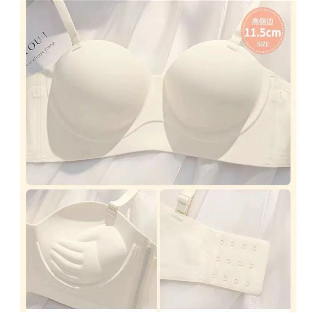 Thickened 6cm Steamed Bread Cup Bra No Steel Ring Sexy Comfortable Underwear Women\'s Small Flat Chest Gathered Upper Support Bra