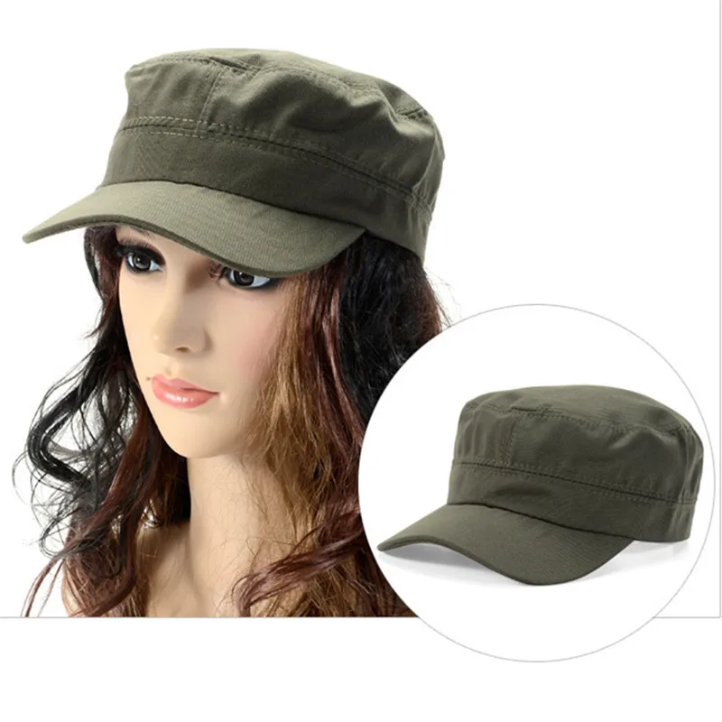 Regulowana klasyczna czapka z daszkiem Vintage Army Military Cadet Style Hat oddychająca osłona przeciwsłoneczna nieformalna czapka