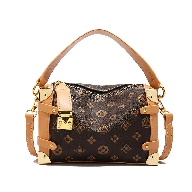 

2025 New Women's Retro Vintage Floral Pillow Bag - Fashionable Textured, Versatile Crossbody/Shoulder