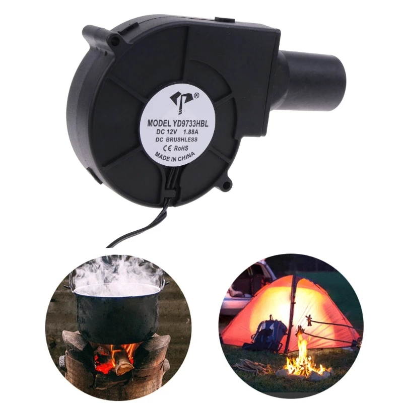 12V 1.88A 9733 Violent High Air Volume Centrifugal Blower 4500RPM 5.5x2.1 Dropship