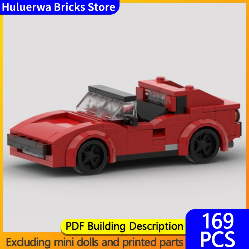 

Модель Speed Champion MOC, строительные кирпичи 308, верхний уровень спортивного автомобиля, модульная технология, подарки, сборка, детские игрушки, костюм