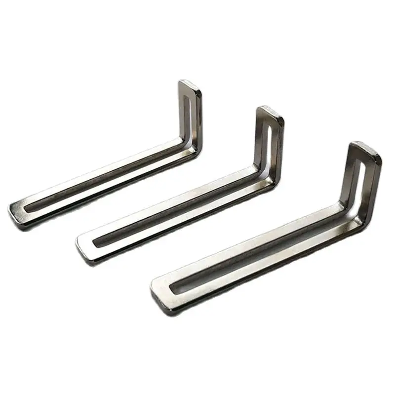 Nickel-plated Corner Bracket Adjustable 90 Degree L-Shaped Corner Brackets Angle Iron Connector Shelf Support Accessories 선반 앵글