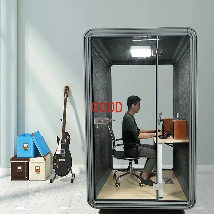 Piano Soundproof Room Home Mobile Practice Room Warehouse Recording Studio Indoor Glass Sleep Mute Cabin